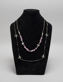 American East West Silver & Stone Necklaces