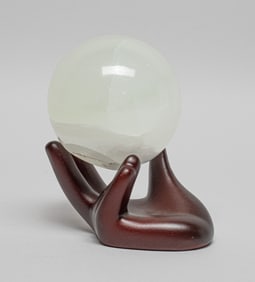 Mid-century Art Rock Crystal Ball