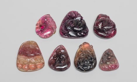 Chinese Export High Quality Tourmaline Pendants