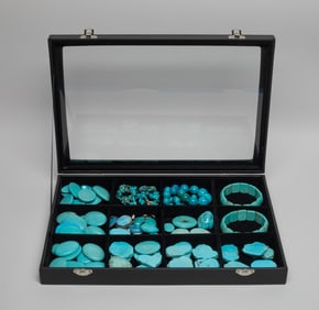 Estate Large Set Turquoise Like Jewelry