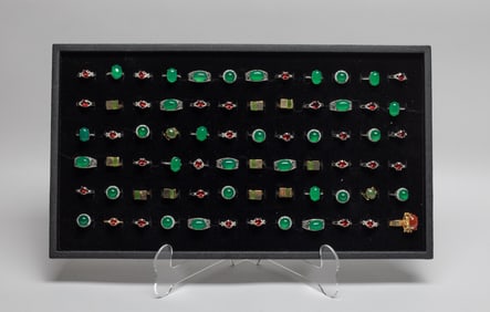 Estate Large Set Gemstone Rings