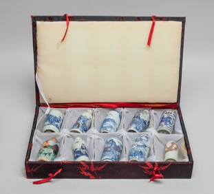 Large Set Chinese Porcelain Snuff Bottles