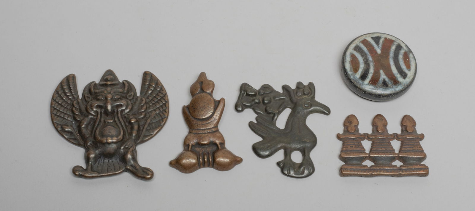 Chinese/ Tibetan Bronze Pendants (1 of 14)