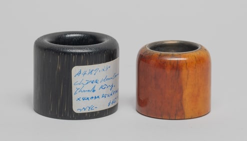 Two Chinese Export Thumb Rings