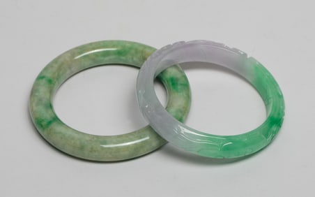 Two Chinese Jade Like Bangles