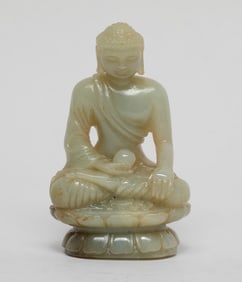 Chinese Export Russet Jade Sculpture of Buddha