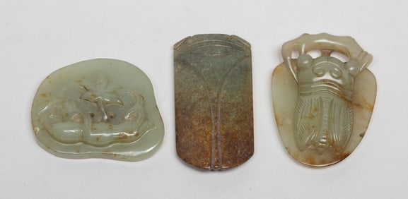 Set Chinese Russet Jade Pendants