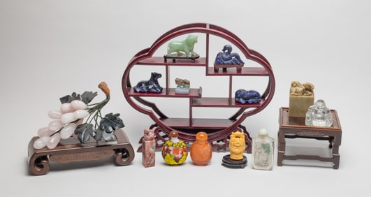 Chinese Carvings, Snuff Bottles & Stands
