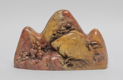 Chinese Shoushan Stone Brush Stand