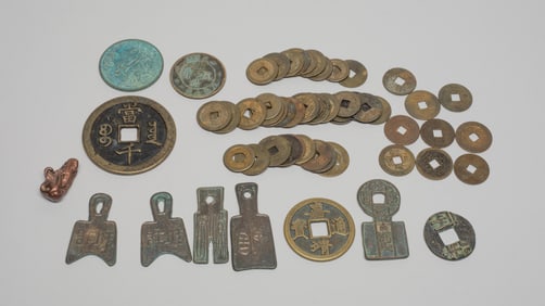 Estate Large Set Chinese Coins