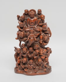 Chinese Export Wood Sculpture