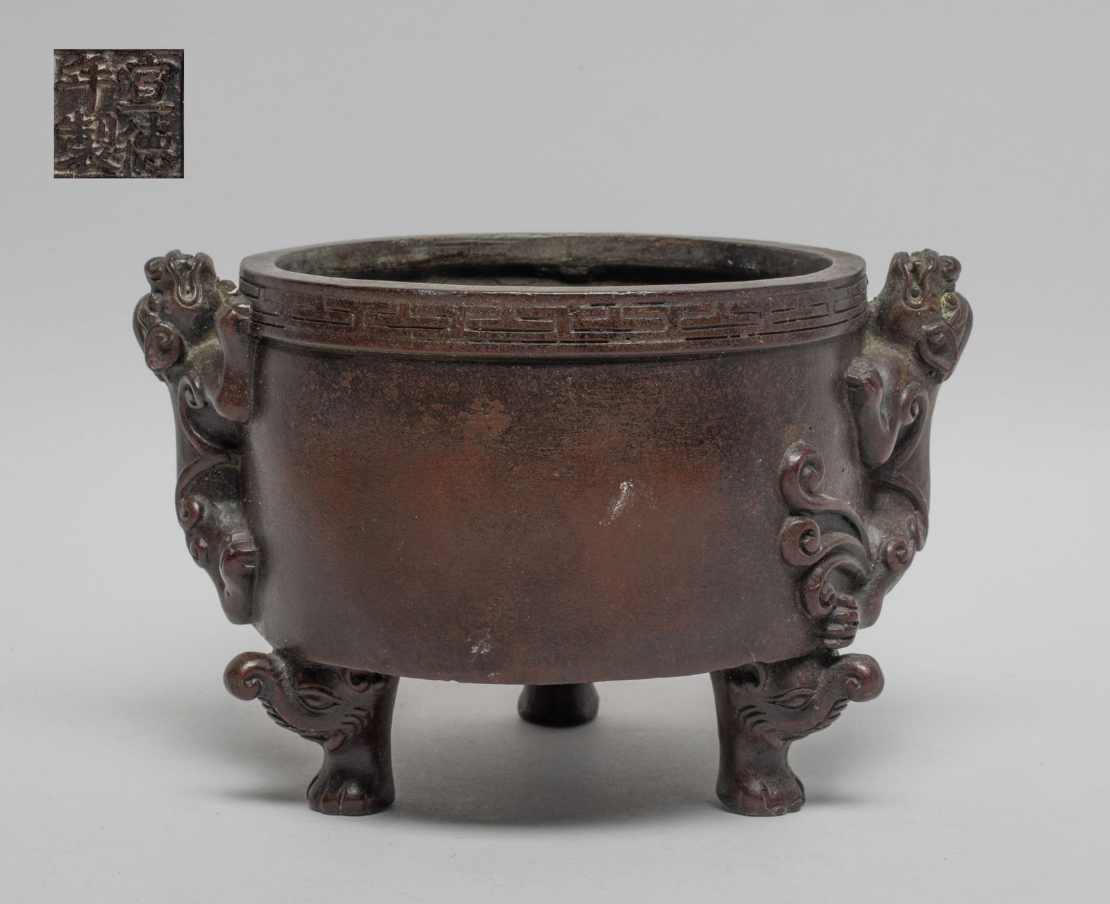 Chinese Export Bronze Censer (1 of 12)