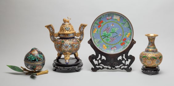 Estate Chinese Export Cloisonne Pieces