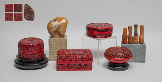 Chinese Export Ink Boxes & Seals