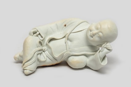 Chinese Export Porcelain Sculpture of Buddha