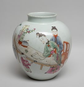 Chinese Famille Rose Porcelain Jar
