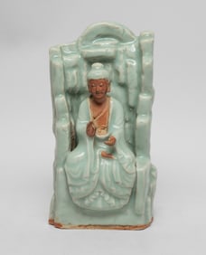 Chinese Longquan Porcelain Sculpture of Buddha