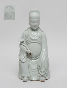 Chinese Blanc De Porcelain Sculpture