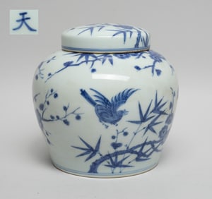 Chinese Blue & White Porcelain Jar