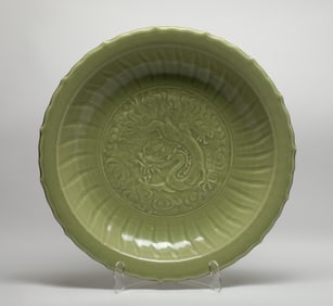 Massive Chinese Longquan Porcelain Charger