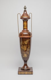 Continental Art Decor Metal Urn