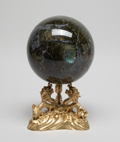 Vintage Japanese Moon Like Stone Ball