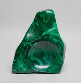 Estate Vintage Malachite Brush Washer