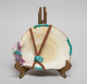 Collectible Santo Domingo Shell & Turquoise Slab