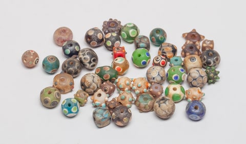 Chinese Dragon Fly Eye Glass Beads