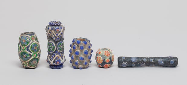 Estate Large Size Chinese Glass Beads