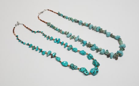 Two Southwestern Turquoise Like Necklaces