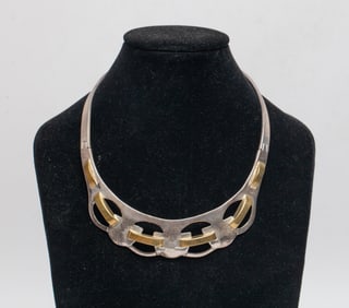 Vintage Gilt Sterling Silver Choker