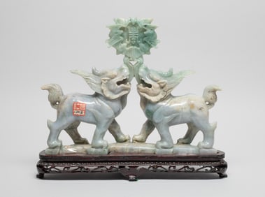 Chinese Jade Carved Table Sculpture