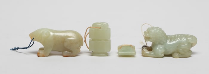 Estate Chinese Jade Carved Toggles