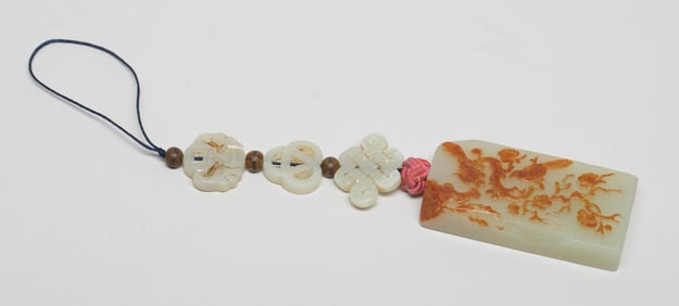 Chinese Export Russet Jade Pendant
