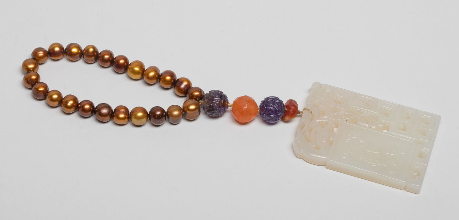 Chinese Export White Jade Pendant (1 of 13)