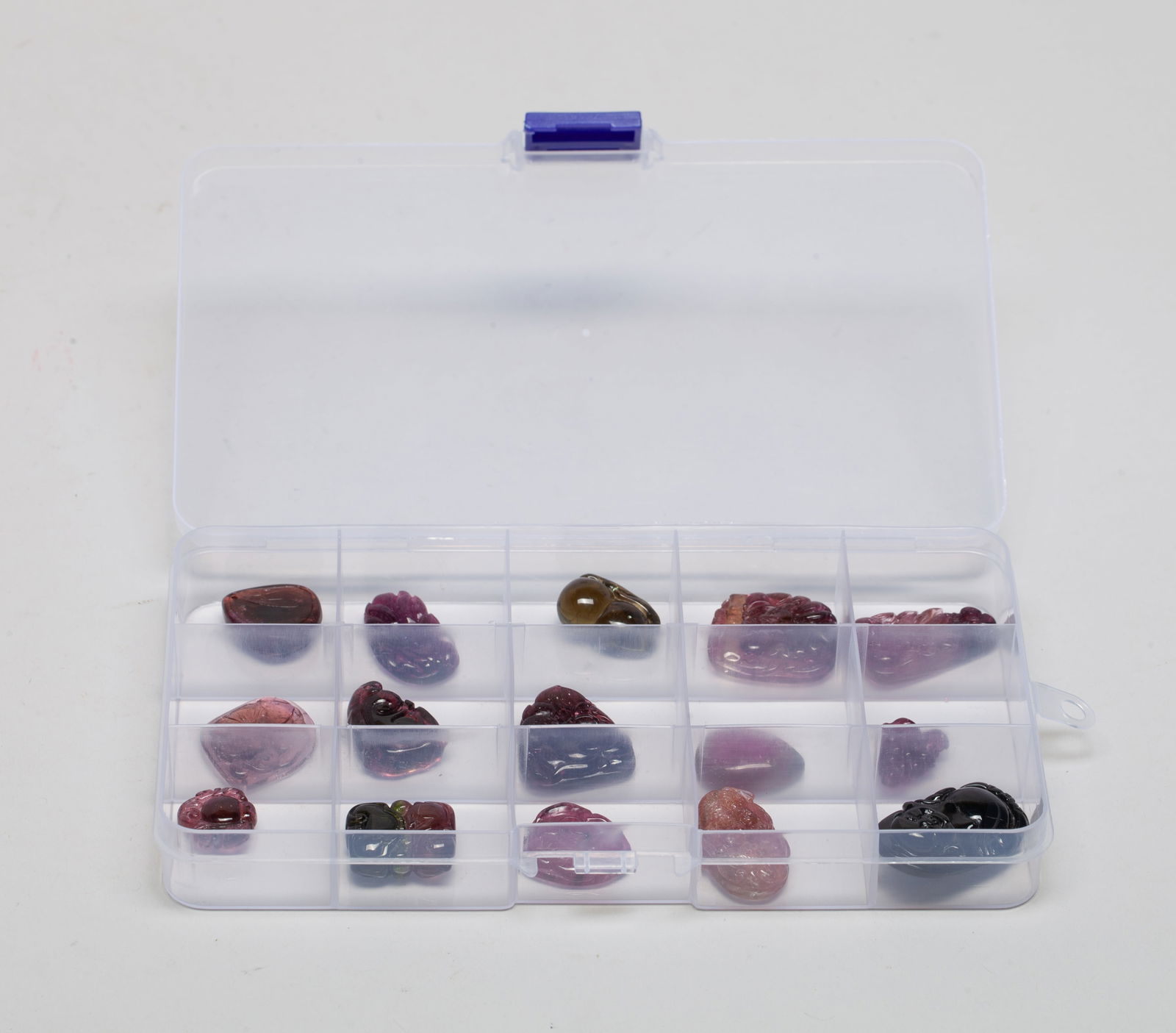 Estate Chinese Export Tourmaline Pendants (1 of 12)