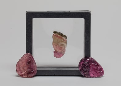 High Quality Chinese Wine Red Tourmaline Pendants