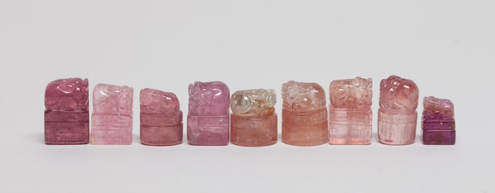 Estate Chinese High Quality Tourmaline Seals