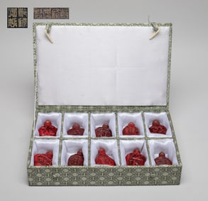 Chinese Export Cinnabar Like Snuff Bottles