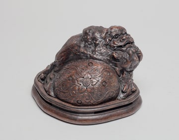 Chinese Root Wood Covered Censer