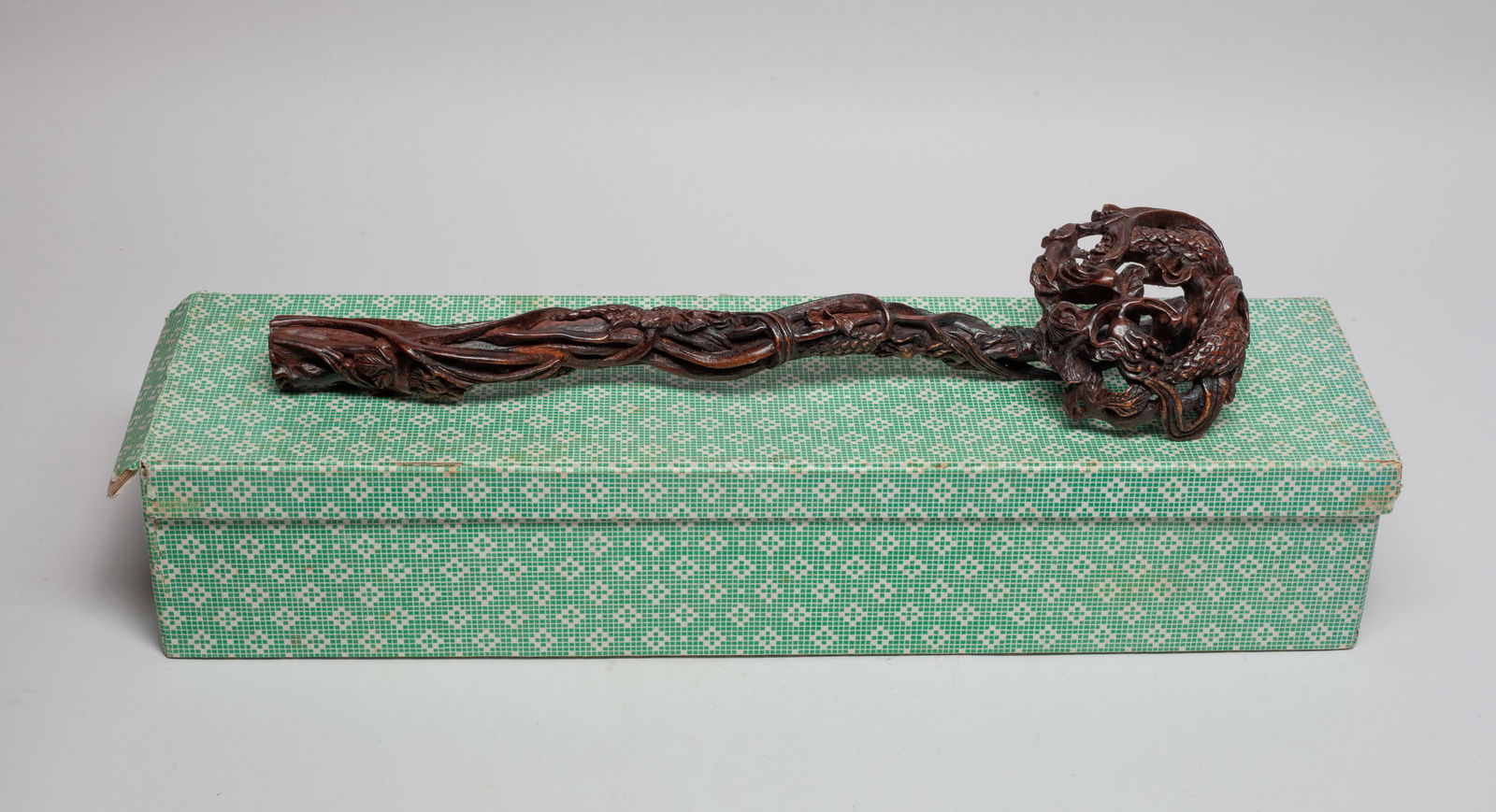 Chinese Bark of Agarwood Sculpture of Ruyi (1 of 11)