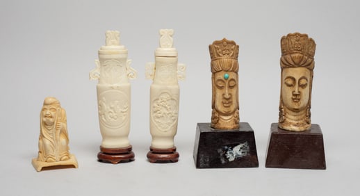 Chinese Hand Carved Table Sculptures