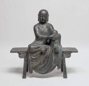 Large Chinese Export Bronze Buddha