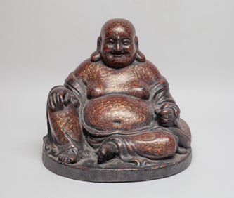 Large Chinese Lacquer Sculpture of Buddha