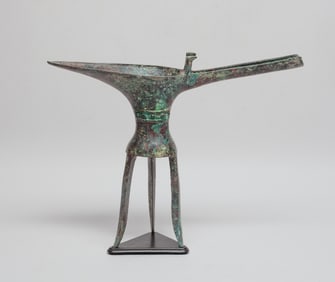 Chinese Export Bronze Tall Cup
