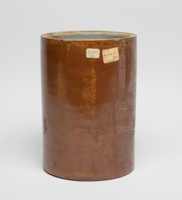Chinese Salt Glazed Porcelain Brush Pot