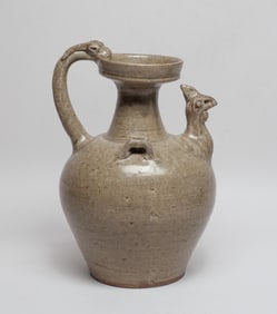 Large Chinese Yue Ware Porcelain Pot