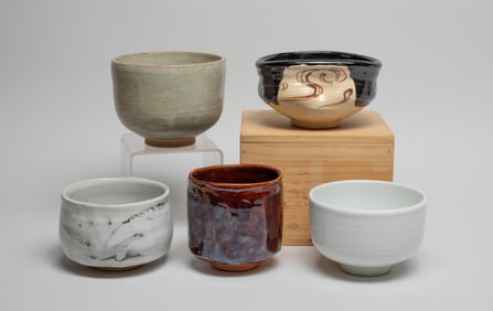 Estate Vintage Japanese Porcelain Tea Bowls