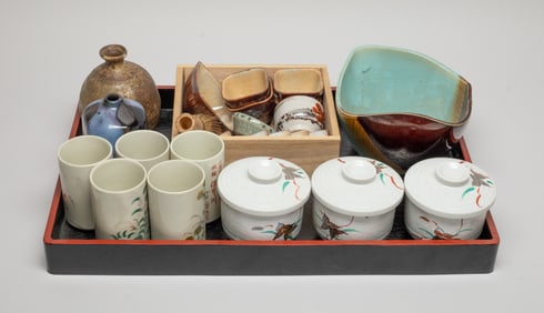 Estate Large Set Asian Porcelain Tea Sets